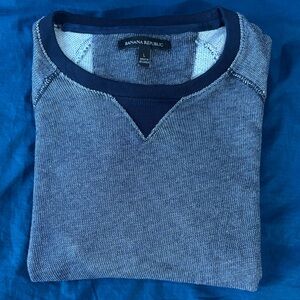 Banana Republic Men's Navy Crewneck Sweater